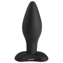 Sinful BumBum Large Silikone Butt Plug - Sort
