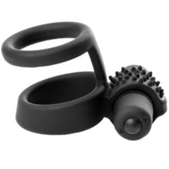 Sinful Double Grip Vibrerende Penisring - Sort