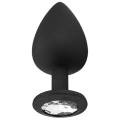 Sinful Jewel Silikone Butt Plug Large - Sort