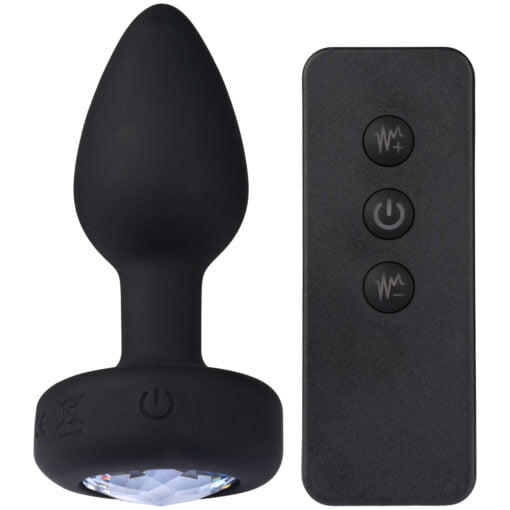 Sinful Jewel Vibrerende Butt Plug Small - Sort